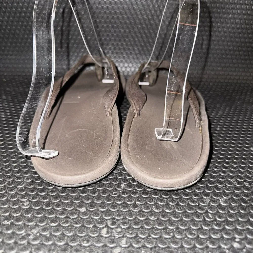Olukai Kulapa Kai Brown Outdoor Summer Flip Flop Sandals Women’s Size 9